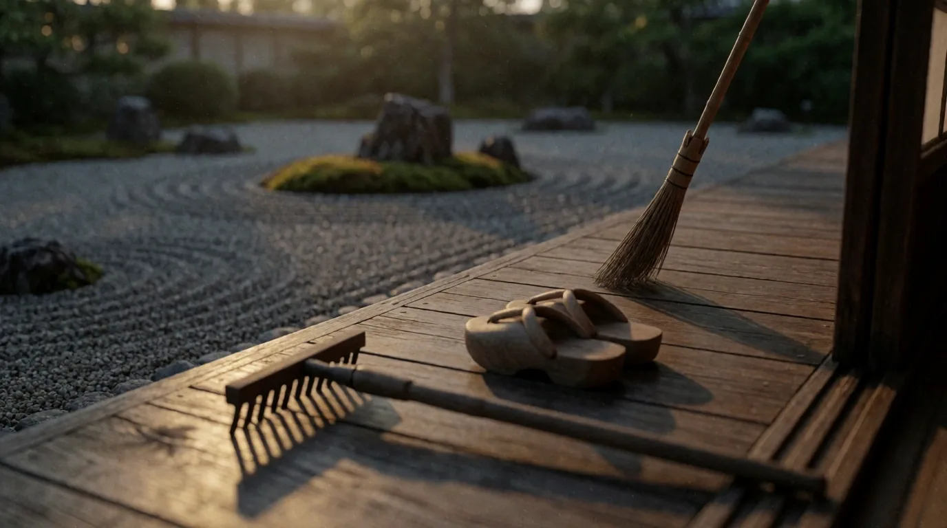 収穫の後の静かな黄昏